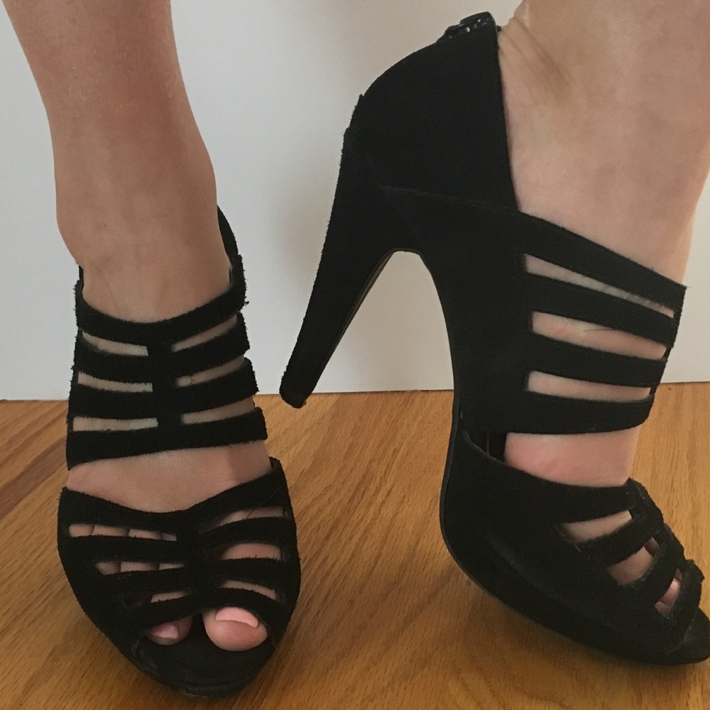 Nine West Get Even Caged Heels